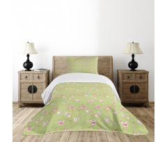 Chicken and Rooster Bedspread Set