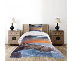 Planet Landscape View Bedspread Set