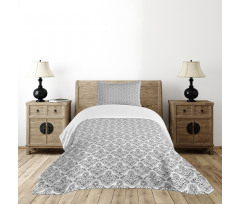 Grotesque Motif Pattern Bedspread Set