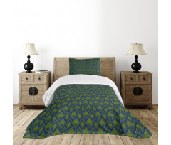 Zigzags Vibrant Abstract Art Bedspread Set