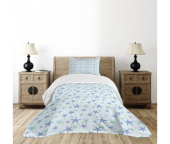 Nautical Theme Starfish Bedspread Set