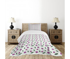 Beetroots and Leaves Bedspread Set