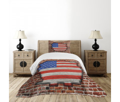 American National Flag Bedspread Set