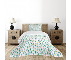 Prickle Plant in Pots Bedspread Set