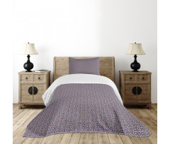 Retro Geometrical Motif Bedspread Set