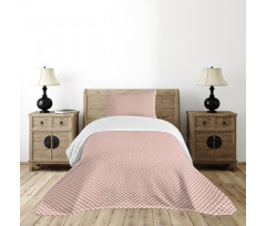 Polka Dots Pastel Tones Art Bedspread Set