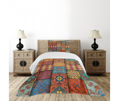 Azulejo Tile Squares Art Bedspread Set