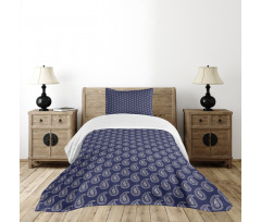 Oriental Floral Damask Art Bedspread Set