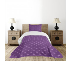 Purple Color Palette Shapes Bedspread Set