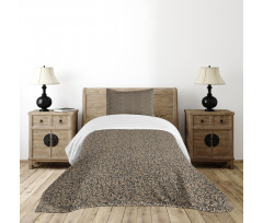 Retro Floral Theme Art Bedspread Set