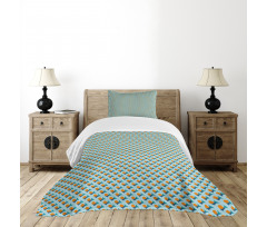 Diagonal Symmetry Motif Bedspread Set