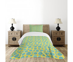 Abstract Halved Watermelons Bedspread Set