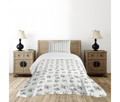 Anemone Flower Paintings Bedspread Set