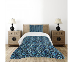 Modern Rose Petals Bloom Bedspread Set