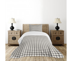 Grunge Striped Rhombuses Bedspread Set