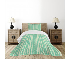 Soft Tone Tree Stems Pattern Bedspread Set