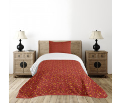 Cheerful Motif Memphis Art Bedspread Set