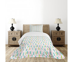 Scratchy Rough Strokes Bedspread Set