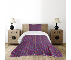 Various Spring Flowers Bedspread Set