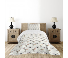 Quirky Colorful Characters Bedspread Set