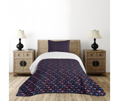 Martini Glass Cocktail Bedspread Set