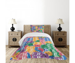 Casino Chips Luck Bedspread Set