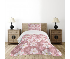 Cherry Blossoms Petal Bedspread Set