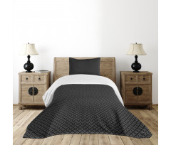 Monochrome Geometric Stars Bedspread Set