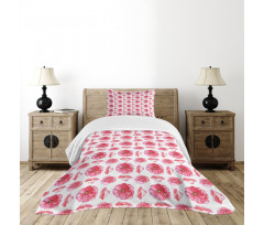 Big Anemone Petals Art Bedspread Set
