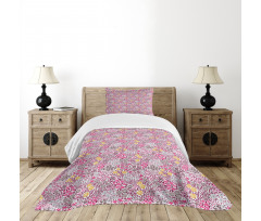 Abstract Garden Blossom Bedspread Set