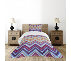 Chevron Small Strikes Bedspread Set