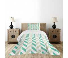 Herringbone Springtime Bedspread Set