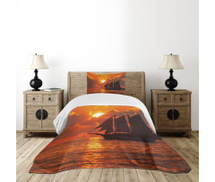 Sunset in Key Florida Bedspread Set