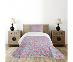 Abstract Petals Bedspread Set