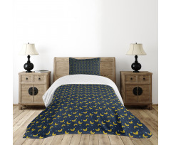 Simple Stars Crescents Bedspread Set