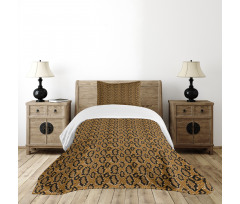 Grunge Look Reptile Bedspread Set