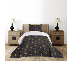 Crescent in Mystical Night Bedspread Set