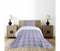 Circles Spots and Triangles Bedspread Set