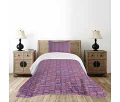 Hand Drawn Lines and Spots Art Bedspread Set