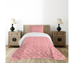 Floral and Romantic Bedspread Set