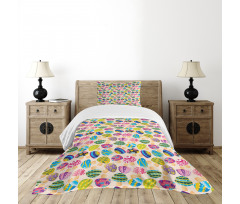 Doodle Mushroom Fairy Bedspread Set