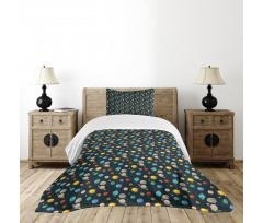 Planets Solar System Bedspread Set