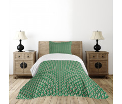 Papyrus Plant Lattice Art Bedspread Set