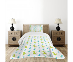 Dinosaur Animal Cartoon Art Bedspread Set