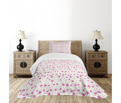 Girly Curly Stems Bedspread Set