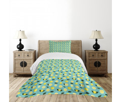 Citrus Slices Rhythmic Art Bedspread Set