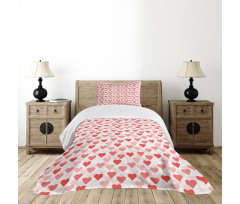 Love Arty Hearts Bedspread Set