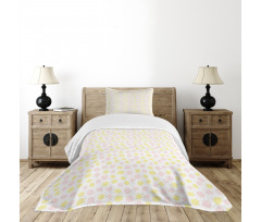 Pastel Tone Blots Bedspread Set