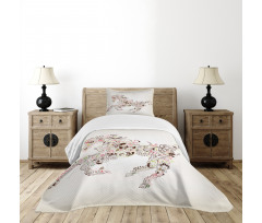 Floral Horse Paisley Bedspread Set