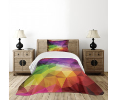 Geometry Shape Polygon Bedspread Set